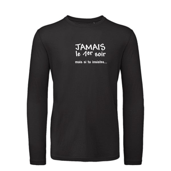 T shirt bio homme -JAMAIS... Blanc T-shirt-original.com