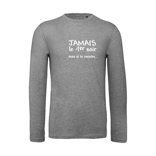 T shirt bio homme -JAMAIS... Blanc T-shirt-original.com