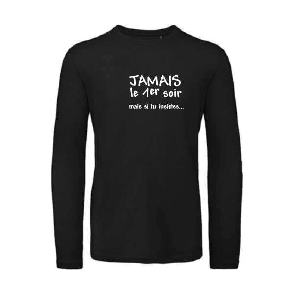 T shirt bio homme -JAMAIS... Blanc T-shirt-original.com