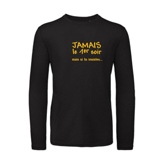 T shirt bio homme -JAMAIS... jaune Or T-shirt-original.com