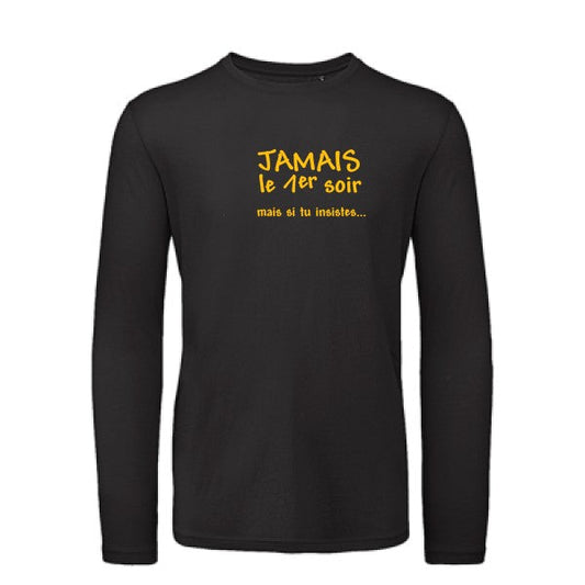 T shirt bio homme -JAMAIS... jaune Or T-shirt-original.com