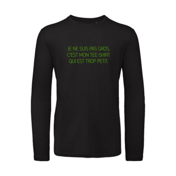 T shirt bio homme -Je ne suis pas gros... Vert pomme T-shirt-original.com