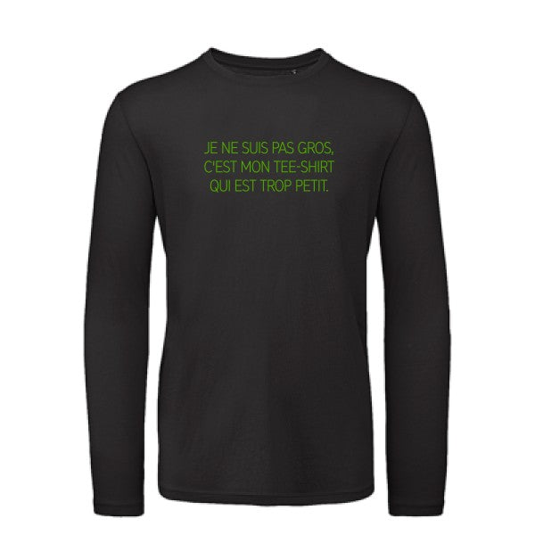 T shirt bio homme -Je ne suis pas gros... Vert pomme T-shirt-original.com