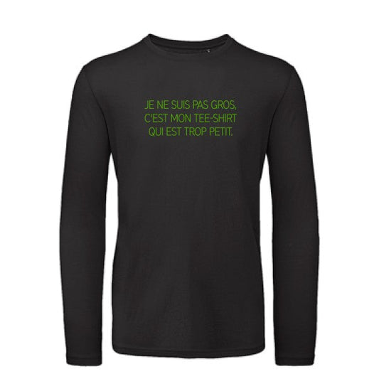 T shirt bio homme -Je ne suis pas gros... Vert pomme T-shirt-original.com