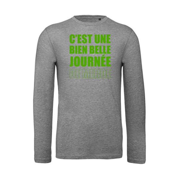 T shirt bio homme -Journée de m... Vert pomme T-shirt-original.com