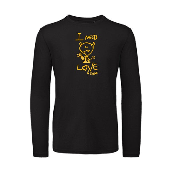 T shirt bio homme -LOVER jaune Or T-shirt-original.com