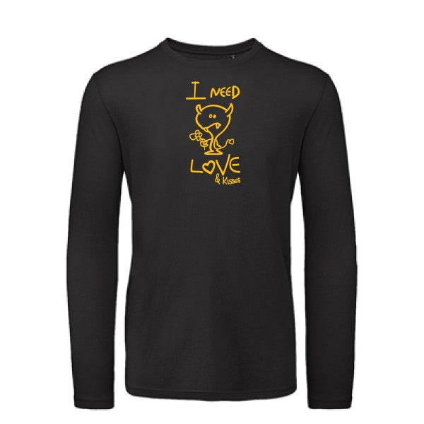 T shirt bio homme -LOVER jaune Or T-shirt-original.com