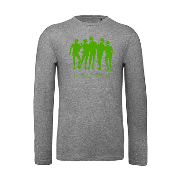 T shirt bio homme -Les Jacques sont Five Vert pomme T-shirt-original.com