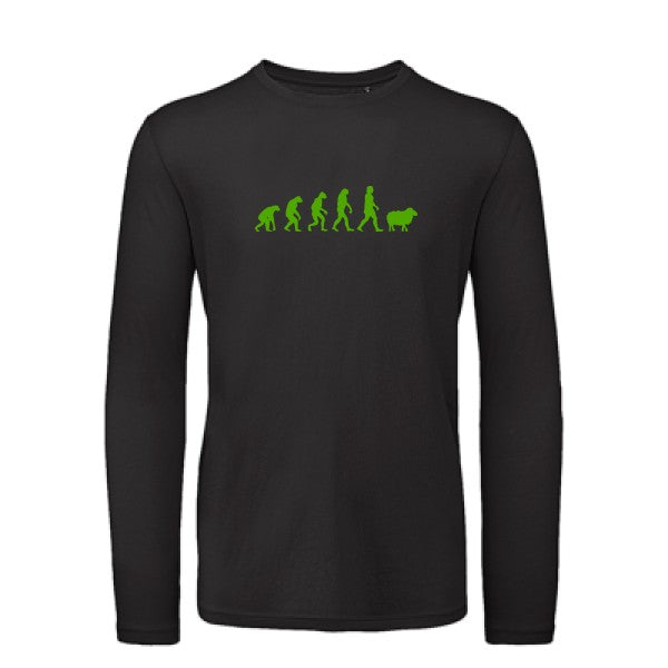 T shirt bio homme -Panurge Evolution Vert pomme T-shirt-original.com