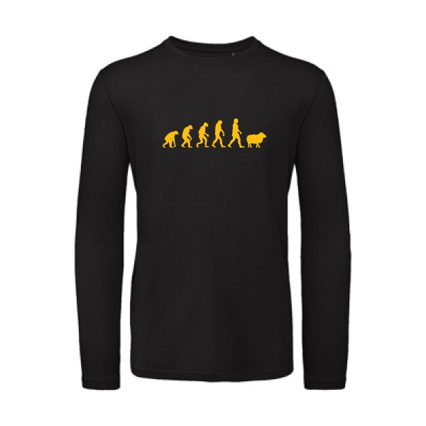 T shirt bio homme -Panurge Evolution jaune Or T-shirt-original.com