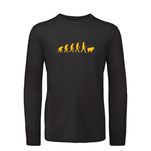 T shirt bio homme -Panurge Evolution jaune Or T-shirt-original.com