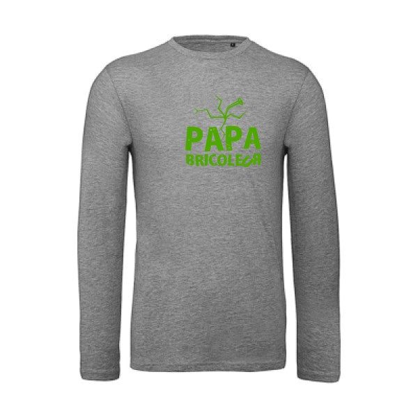 T shirt bio homme -Papa bricoleur Vert pomme T-shirt-original.com