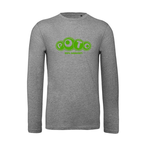 T shirt bio homme -Poto Vert pomme T-shirt-original.com