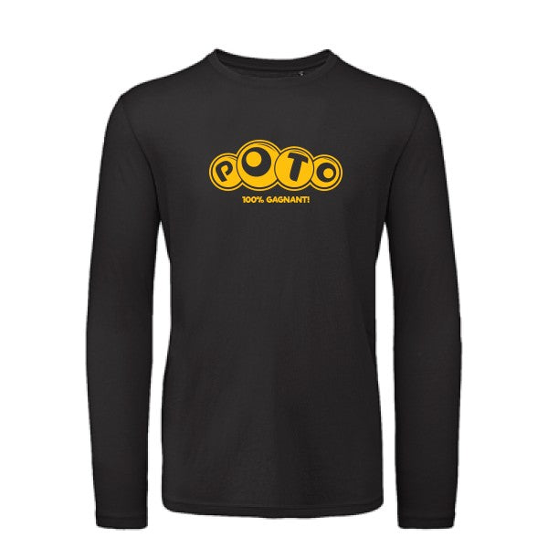 T shirt bio homme -Poto jaune Or T-shirt-original.com