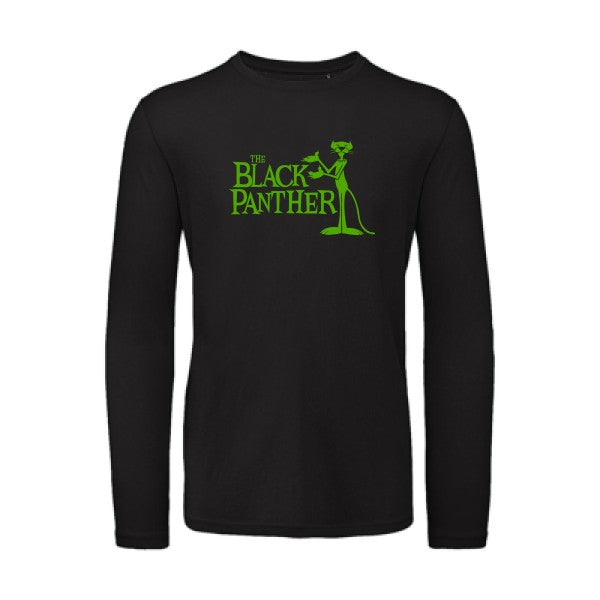 T shirt bio homme -The black panther Vert pomme T-shirt-original.com