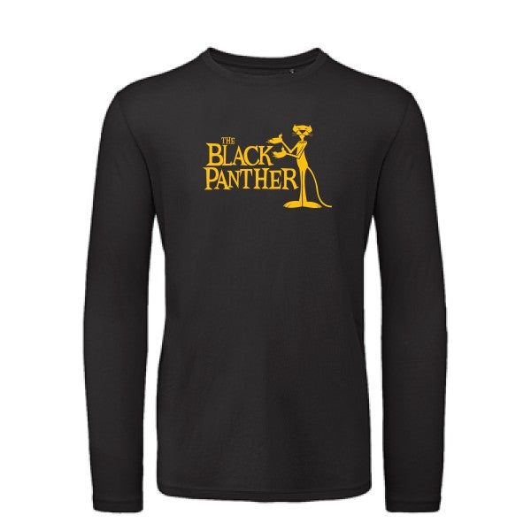 T shirt bio homme -The black panther jaune Or T-shirt-original.com