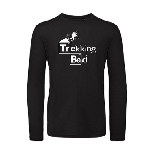 T shirt bio homme -Trekking bad Blanc T-shirt-original.com