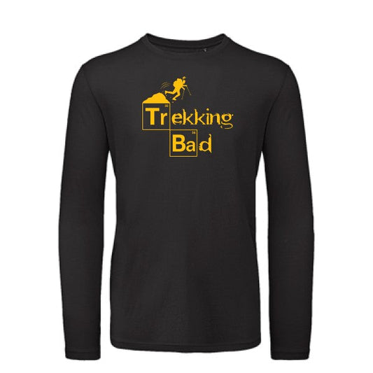 T shirt bio homme -Trekking bad jaune Or T-shirt-original.com