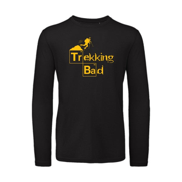 T shirt bio homme -Trekking bad jaune Or T-shirt-original.com