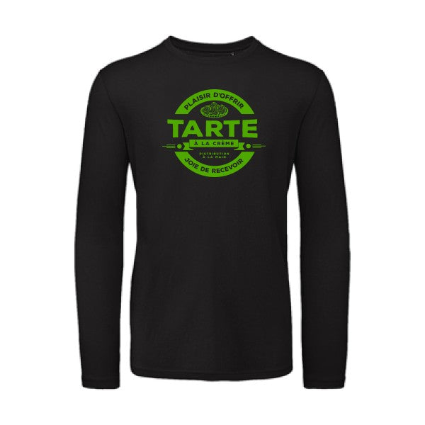 T shirt bio homme -tarte à la crème Vert pomme T-shirt-original.com