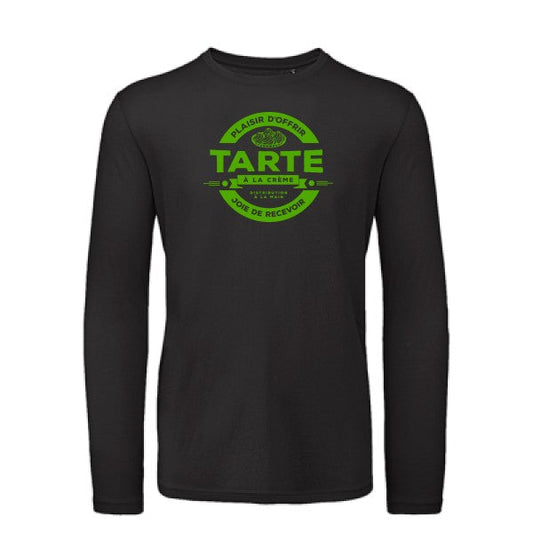 T shirt bio homme -tarte à la crème Vert pomme T-shirt-original.com