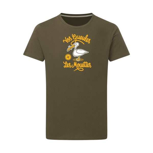 T-shirt drole - vos gueules les mouettes - pour homme - T-shirt-original.com