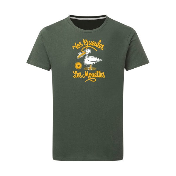 T-shirt drole - vos gueules les mouettes - pour homme - T-shirt-original.com