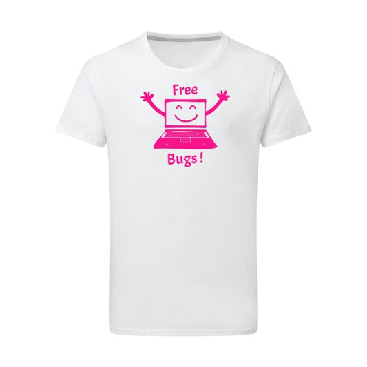 T shirt geek  - FREE BUGS - pour homme - T-shirt-original.com