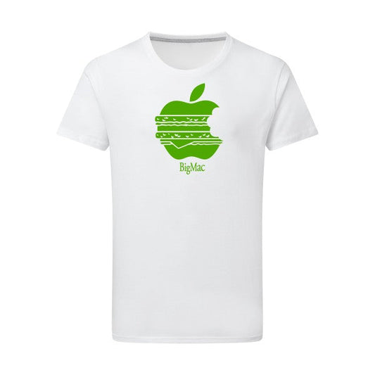 T-shirt humour -BigMac Vert pomme -pour homme - T-shirt-original.com