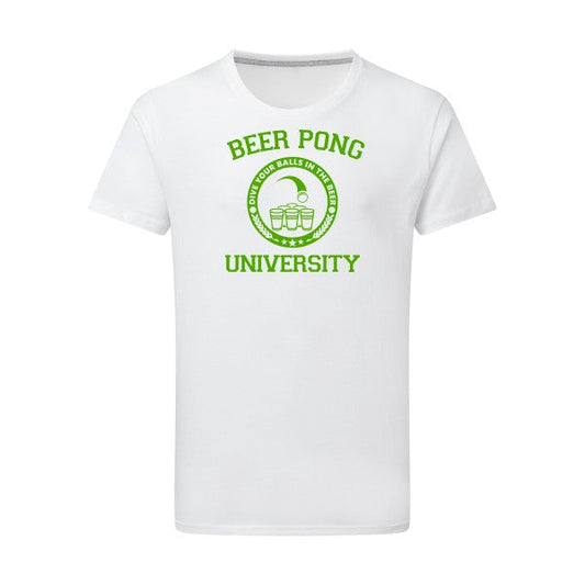 T-shirt humour alcool-Beer Pong Vert pomme - pour homme - T-shirt-original.com