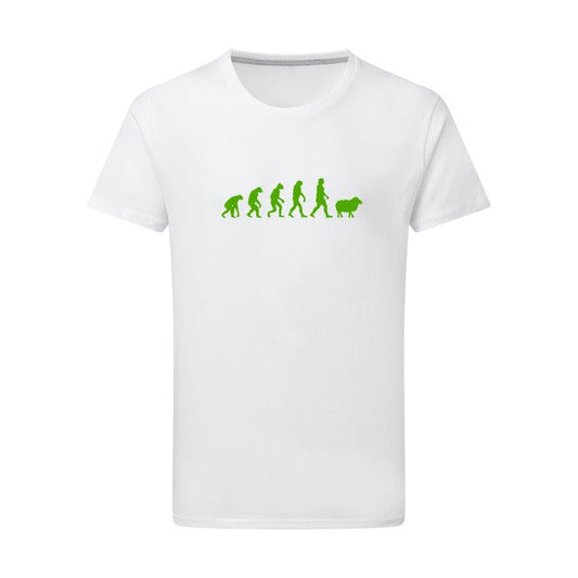 T-shirt mouton- Panurge Evolution Vert pomme - pour homme - T-shirt-original.com