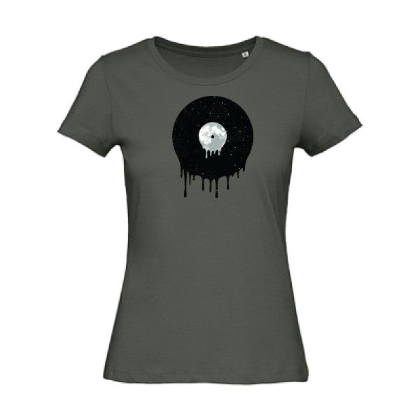 T shirt musique-In the sky -Femme bio T-shirt-original.com