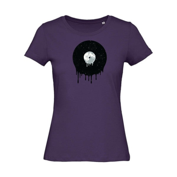 T shirt musique-In the sky -Femme bio T-shirt-original.com