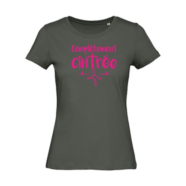 T shirt original Femme -Complètement cintré - coton bio - T-shirt-original.com