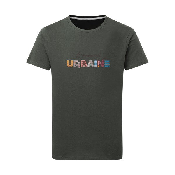 T shirt original - L'erreur est urbaine - Pour homme - T-shirt-original.com