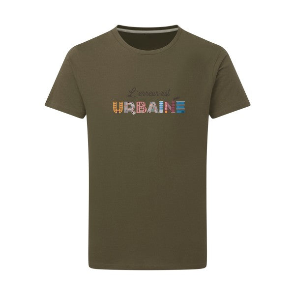 T shirt original - L'erreur est urbaine - Pour homme - T-shirt-original.com