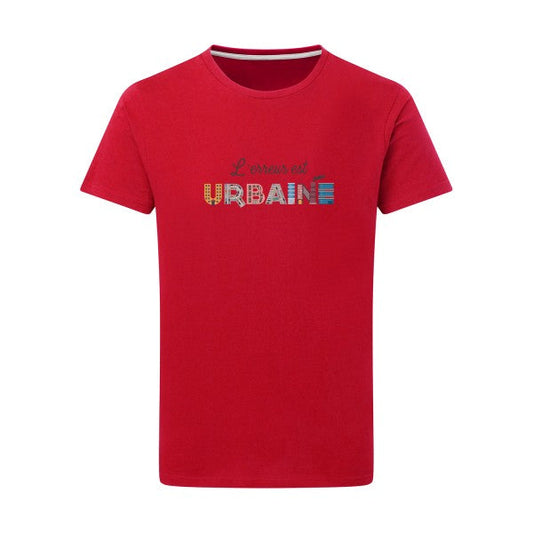 T shirt original - L'erreur est urbaine - Pour homme - T-shirt-original.com