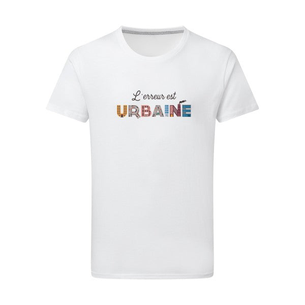 T shirt original - L'erreur est urbaine - Pour homme - T-shirt-original.com