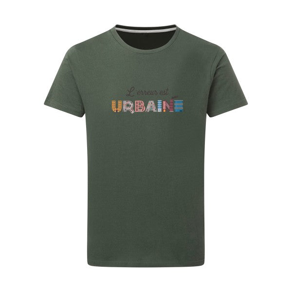 T shirt original - L'erreur est urbaine - Pour homme - T-shirt-original.com