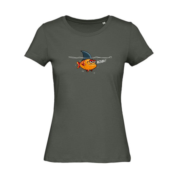 T shirt-poisson bouh -Femme bio T-shirt-original.com