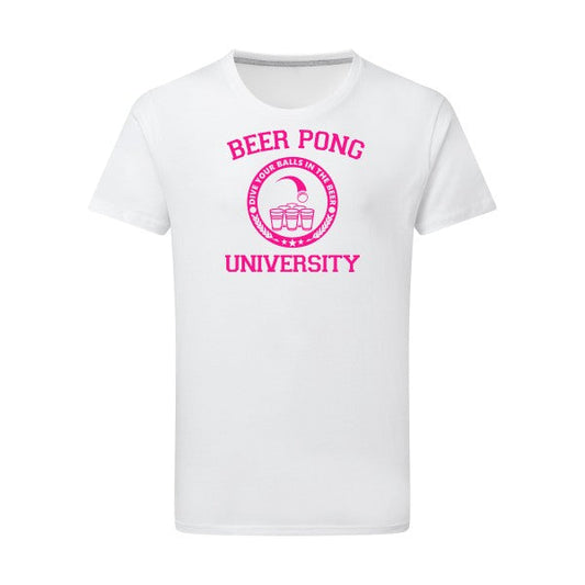 Tee shirt-Beer Pong Rose Fluo - pour homme - T-shirt-original.com