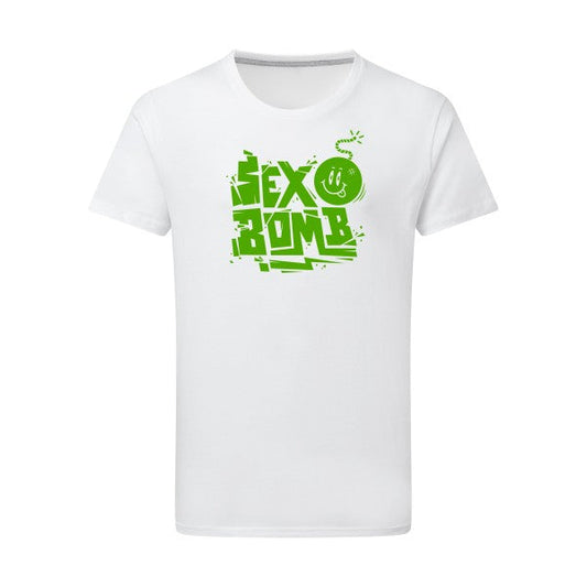 Tee shirt playboy - Sex bomb - Vert pomme - pour homme - T-shirt-original.com