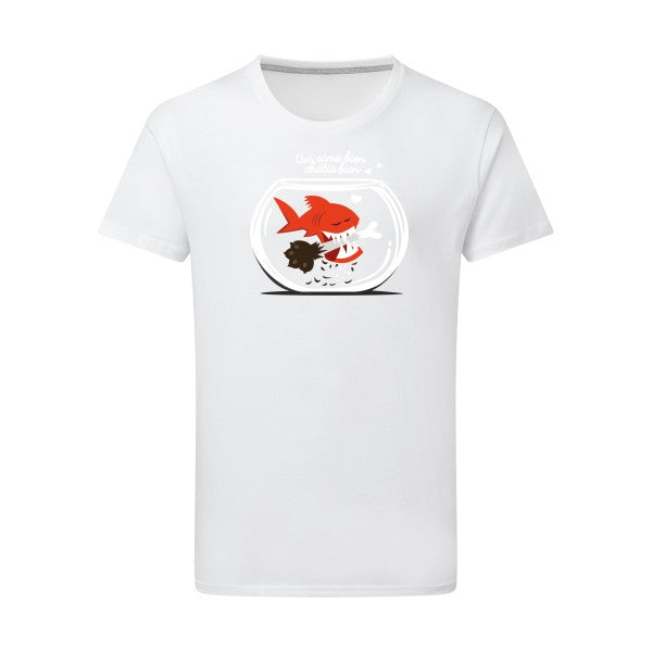 Tee shirt rigolo- Qui aime bien châtie bien - pour homme - T-shirt-original.com