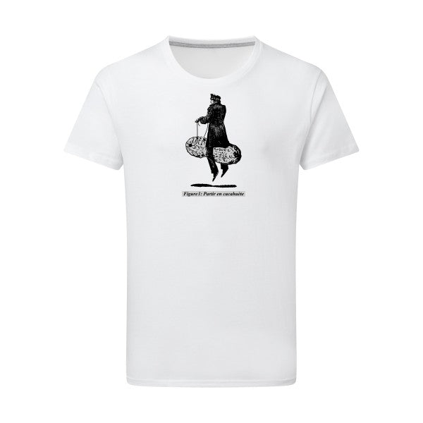 Teeshirt homme original- Partir en cacahuete - T-shirt-original.com