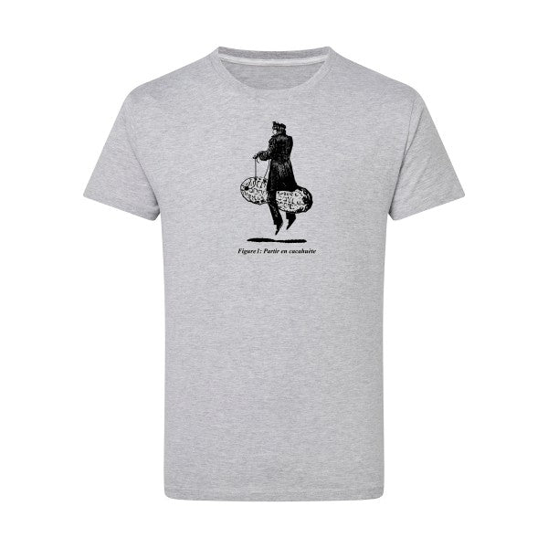 Teeshirt homme original- Partir en cacahuete - T-shirt-original.com