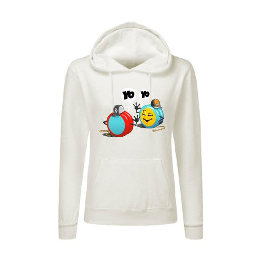 Yo Yo -  Sweatshirt à capuche femme - T-shirt-original.com