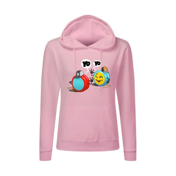 Yo Yo -  Sweatshirt à capuche femme - T-shirt-original.com