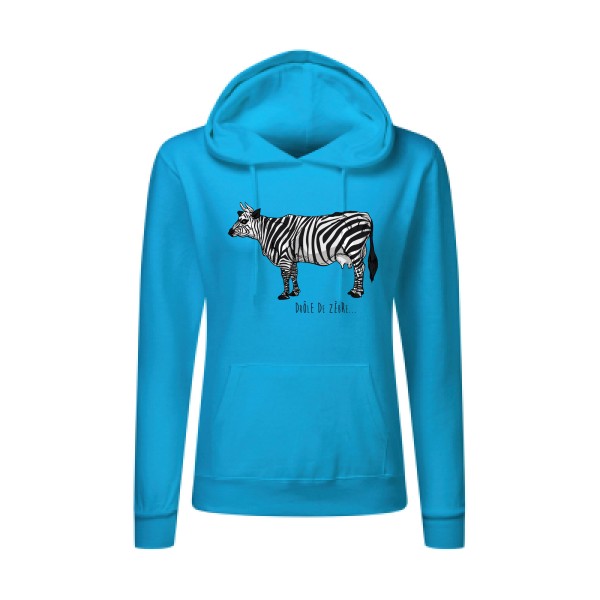 drole de zebre-Sweat capuche femme - T-shirt-original.com