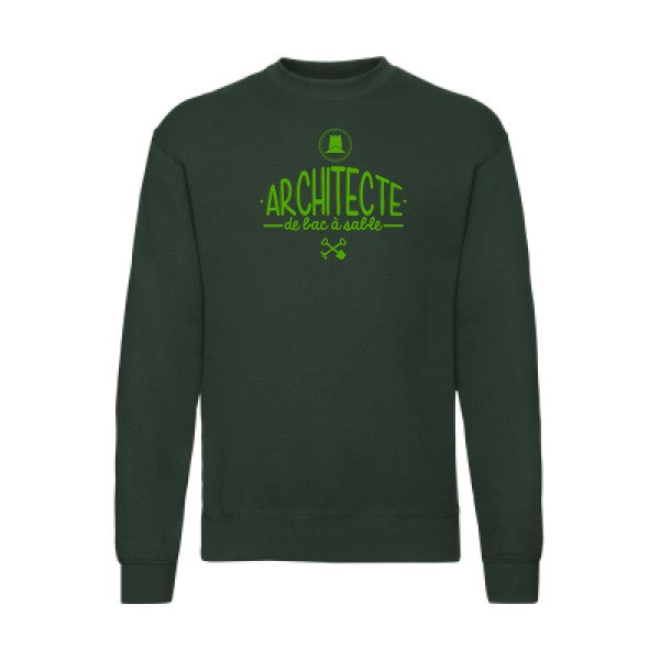 sweatshirt homme-Architecte de bac à sable Vert pomme T-shirt-original.com