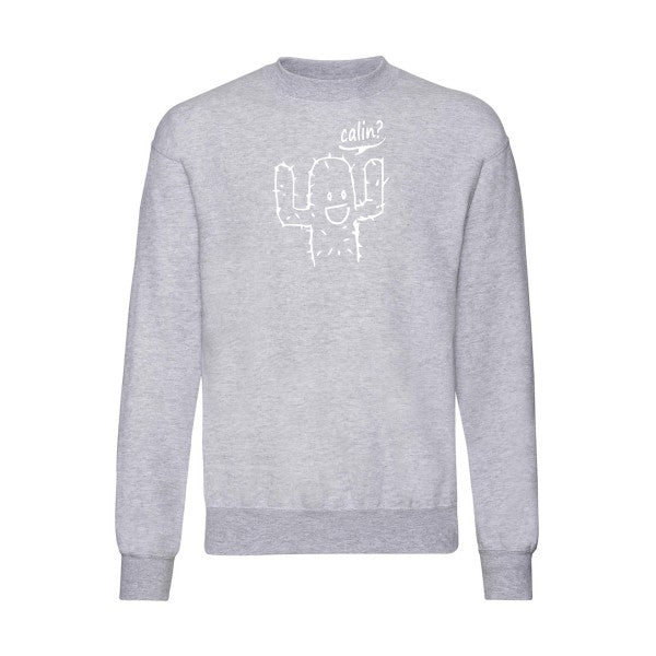 sweatshirt homme-Calin Blanc T-shirt-original.com